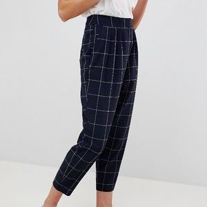 ASOS grid check tailored checkered pants